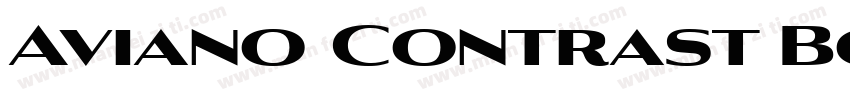 Aviano Contrast Bold字体转换